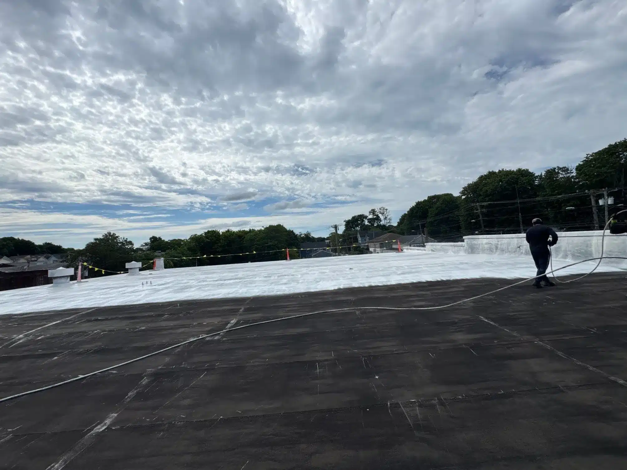 commercial roof coating ruby glass co new london ct bp builders