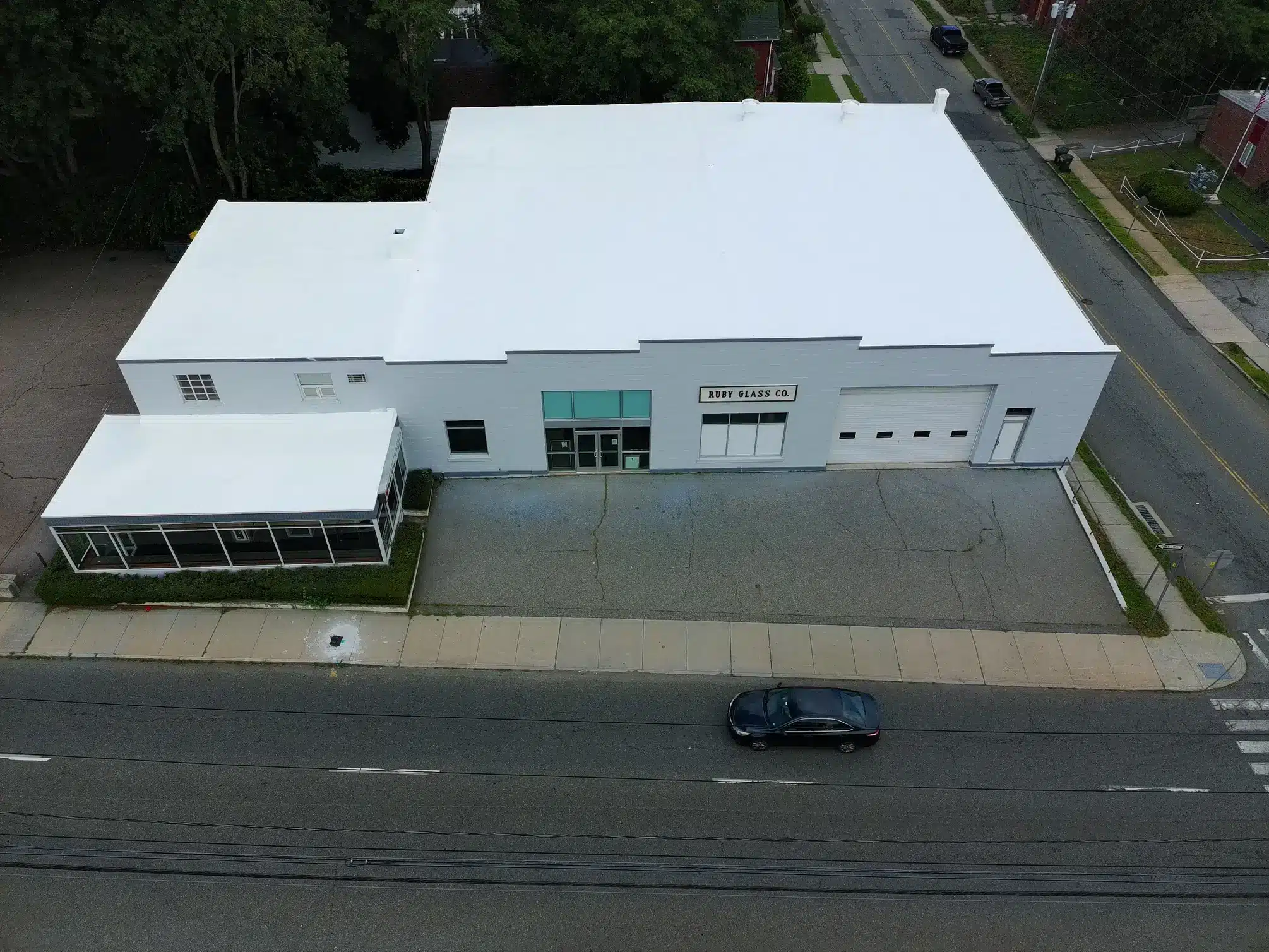commercial roof coating ruby glass co new london ct bp builders