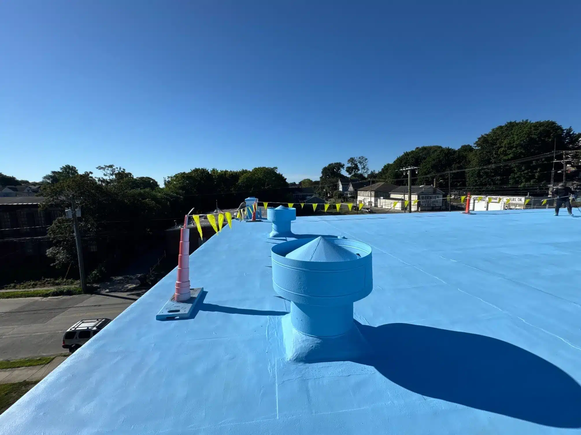 commercial roof coating ruby glass co new london ct bp builders