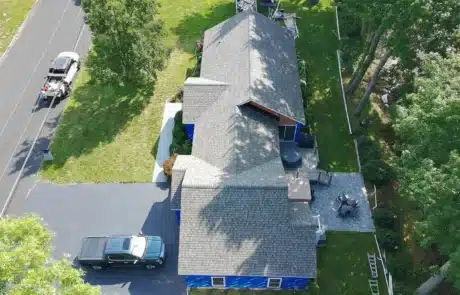 BP Builders roof installation with Colonial Slate shingles