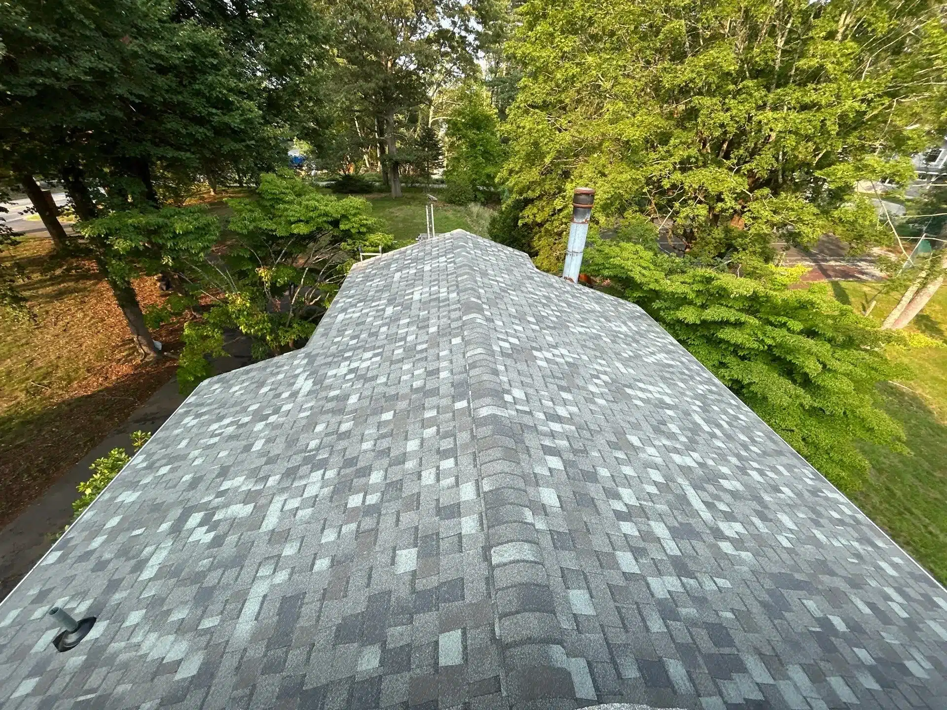 New residential roof installed by BP Builders in Connecticut