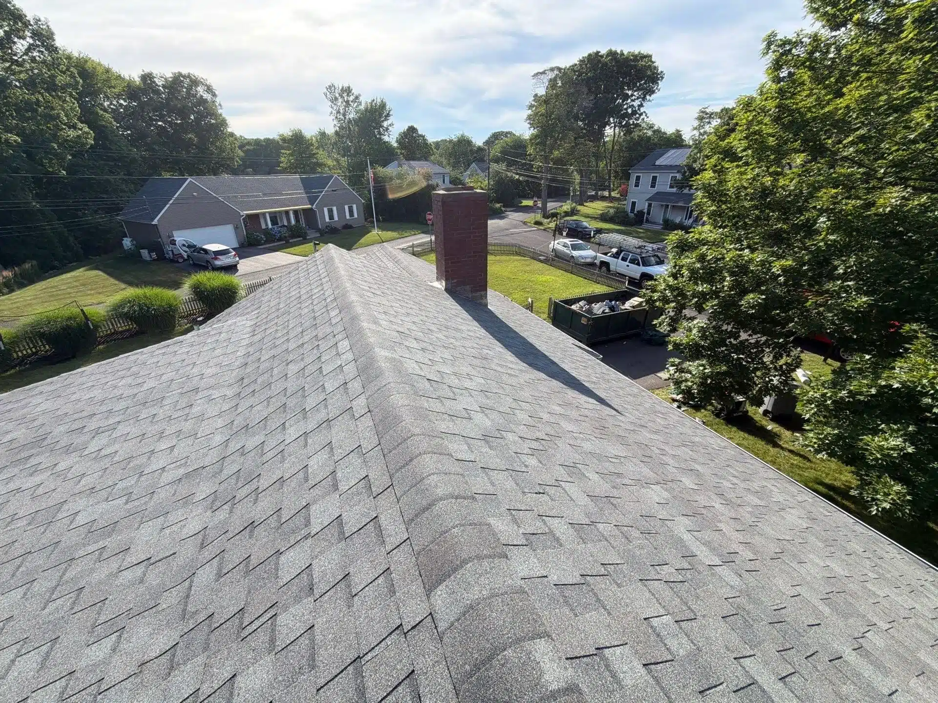 MAX DEF Georgetown Gray shingles on Niantic Connecticut home
